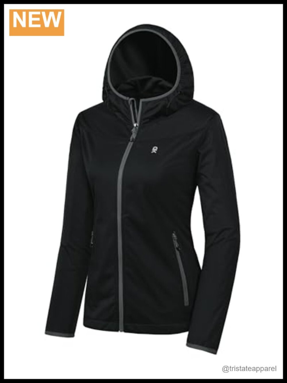 Lightweight Hooded Softshell Windbreaker Water-Repellent Jacket